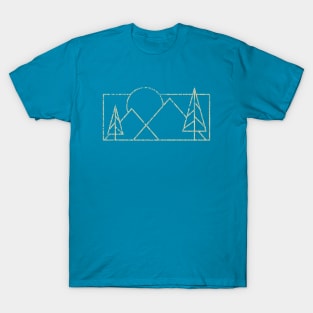 Synthwave Mountains 1986 T-Shirt